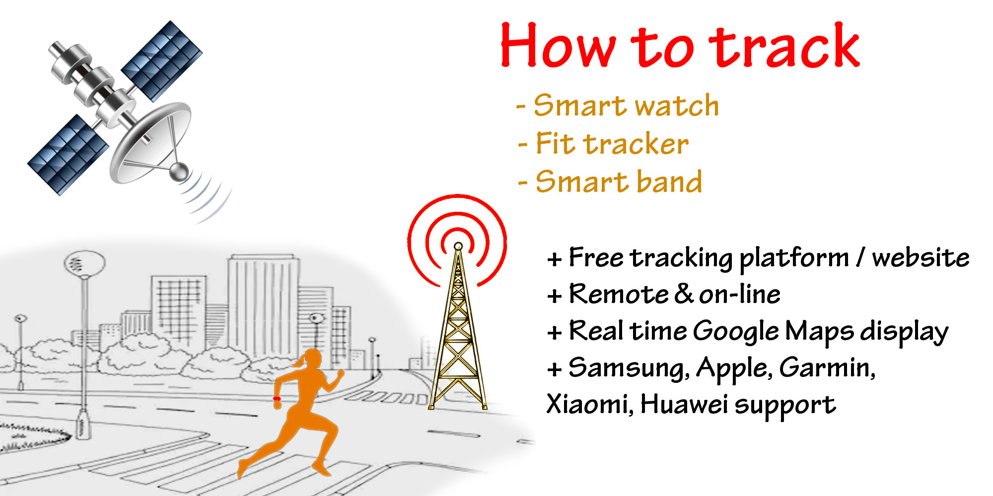 How to track smart watch or sport tracker - Samsung & Apple watch